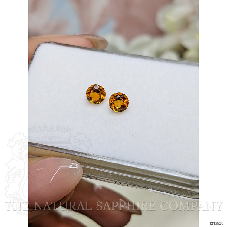 0.95 Ct.Tw. Orange Madeira Citrine Pair from Brazil