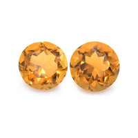 0.97 Ct.Tw. Round Madeira Citrine Pair
