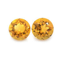 0.98 Ct.Tw. Round Madeira Citrine Pair