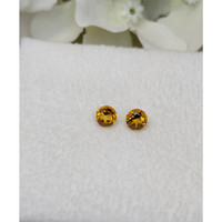 0.98 Ct.Tw.Total Carat Weight Yellowish Orange Madeira Citrine Pair from Brazil Life Style