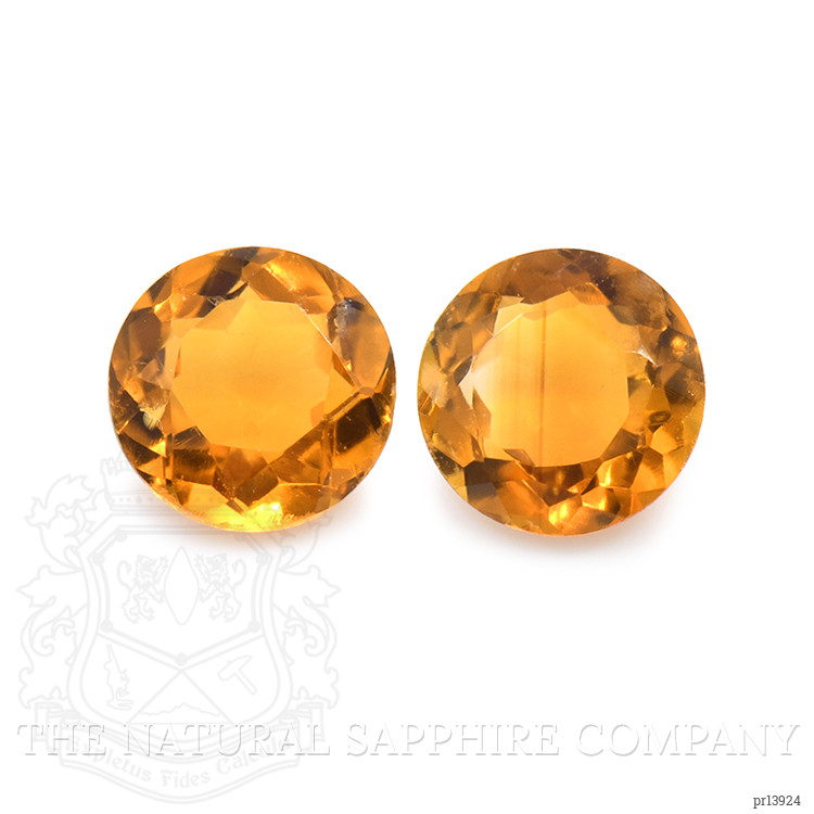 0.80 Ct.Tw. Orange Madeira Citrine Pair from Brazil