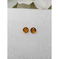 0.80&nbsp;Ct.Tw.Total Carat Weight Orange Madeira Citrine Pair from Brazil Life Style