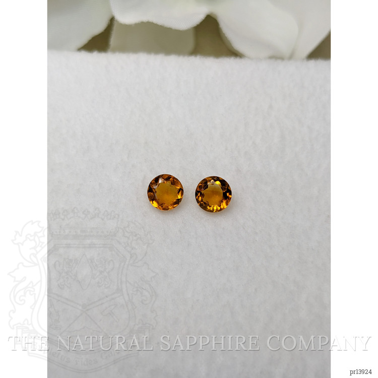 0.80 Ct.Tw. Orange Madeira Citrine Pair from Brazil