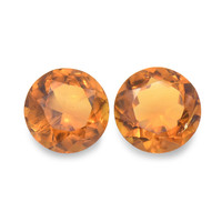 0.88 Ct.Tw. Round Madeira Citrine Pair