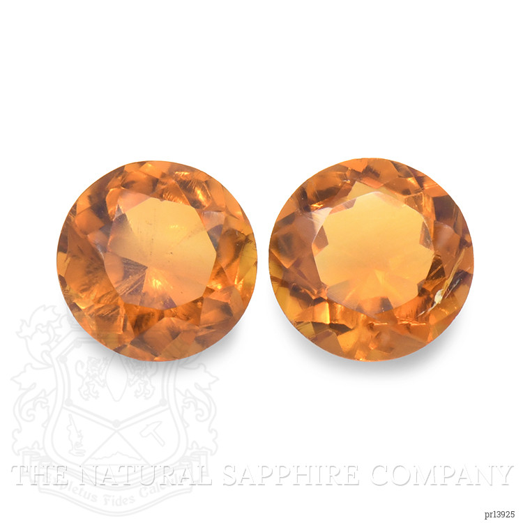 0.88 Ct.Tw. Reddish Orange Madeira Citrine Pair from Brazil