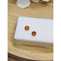 0.88 Ct.Tw.Total Carat Weight Reddish Orange Madeira Citrine Pair from Brazil Life Style