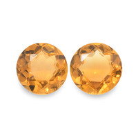 0.78 Ct.Tw. Round Madeira Citrine Pair