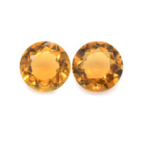 0.87 Ct.Tw. Round Madeira Citrine Pair