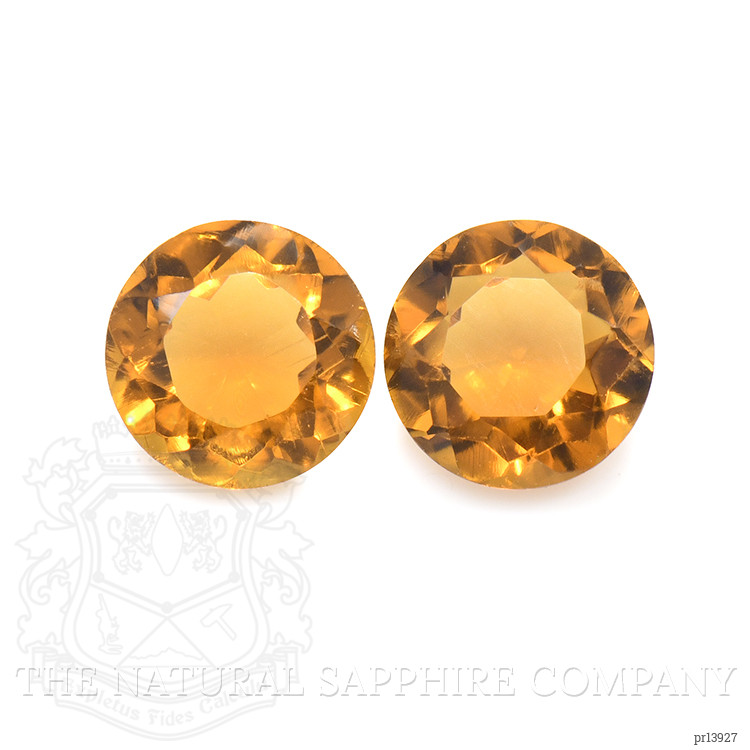 0.87 Ct.Tw. Orange Madeira Citrine Pair from Brazil