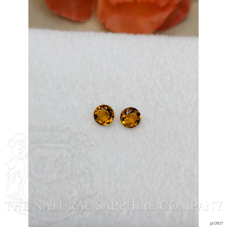 0.87 Ct.Tw. Orange Madeira Citrine Pair from Brazil
