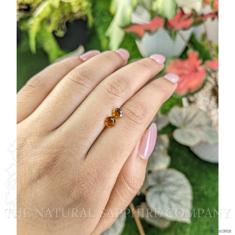 0.91 Ct.Tw. Orange Madeira Citrine Pair from Brazil