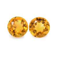 0.82 Ct.Tw. Round Madeira Citrine Pair