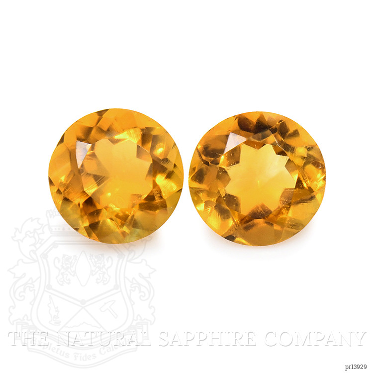 0.82 Ct.Tw. Orange Madeira Citrine Pair from Brazil
