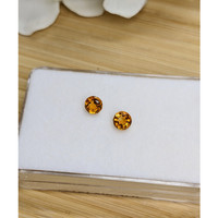 0.82 Ct.Tw.Total Carat Weight Orange Madeira Citrine Pair from Brazil Life Style