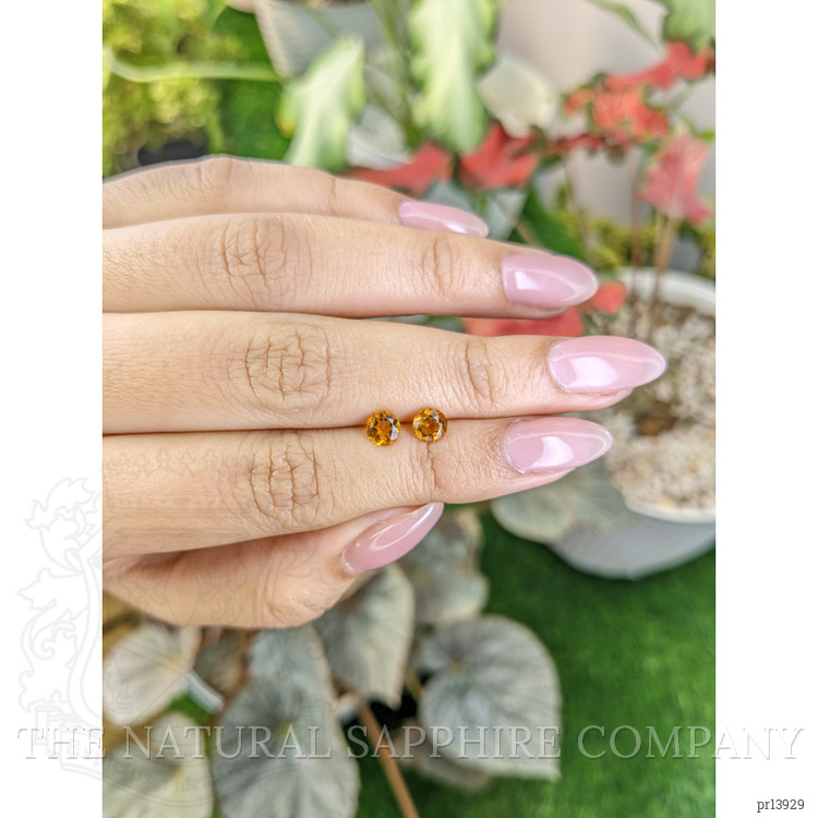 0.82 Ct.Tw. Orange Madeira Citrine Pair from Brazil