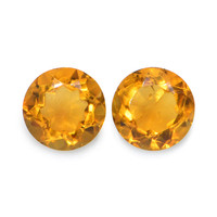 0.89 Ct.Tw. Round Madeira Citrine Pair