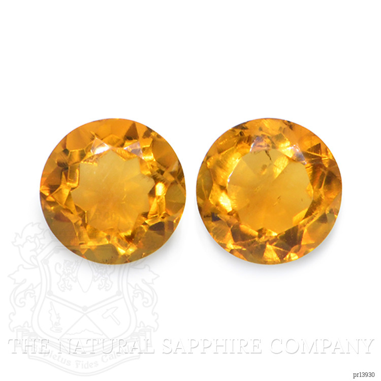 0.89 Ct.Tw. Orange Madeira Citrine Pair from Brazil