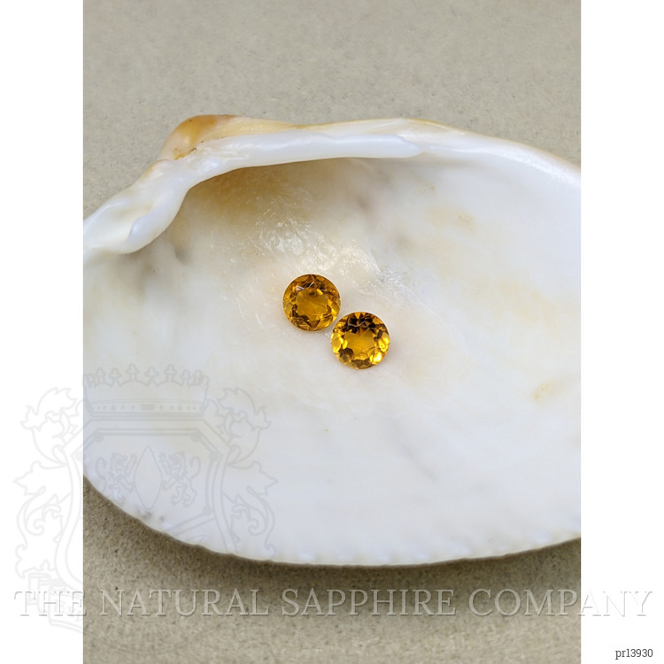 0.89 Ct.Tw. Orange Madeira Citrine Pair from Brazil