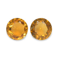 0.84 Ct.Tw. Round Madeira Citrine Pair