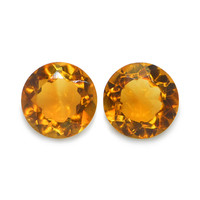 0.80 Ct.Tw. Round Madeira Citrine Pair