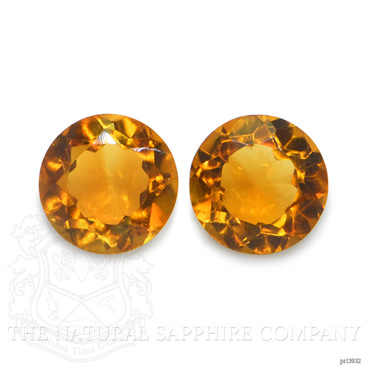0.80 Ct.Tw. Orange Madeira Citrine Pair from Brazil