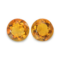 0.83 Ct.Tw. Round Madeira Citrine Pair