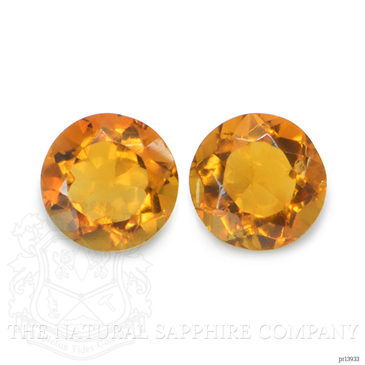 0.83 Ct.Tw. Orange Madeira Citrine Pair from Brazil