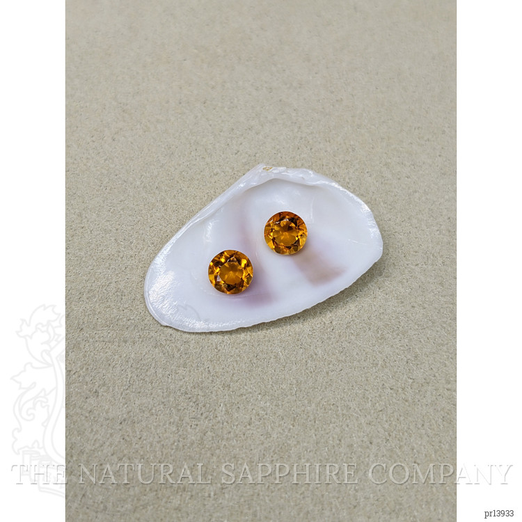 0.83 Ct.Tw. Orange Madeira Citrine Pair from Brazil