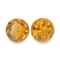 0.98 Ct.Tw. Round Madeira Citrine Pair