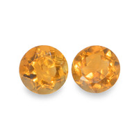 0.86 Ct.Tw. Round Madeira Citrine Pair