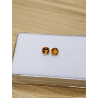0.86 Ct.Tw.Total Carat Weight Yellowish Orange Madeira Citrine Pair from Brazil Life Style