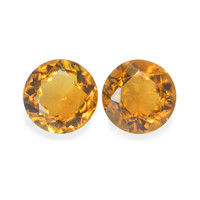 0.85 Ct.Tw. Round Madeira Citrine Pair