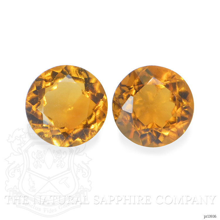 0.85 Ct.Tw. Orange Madeira Citrine Pair from Brazil