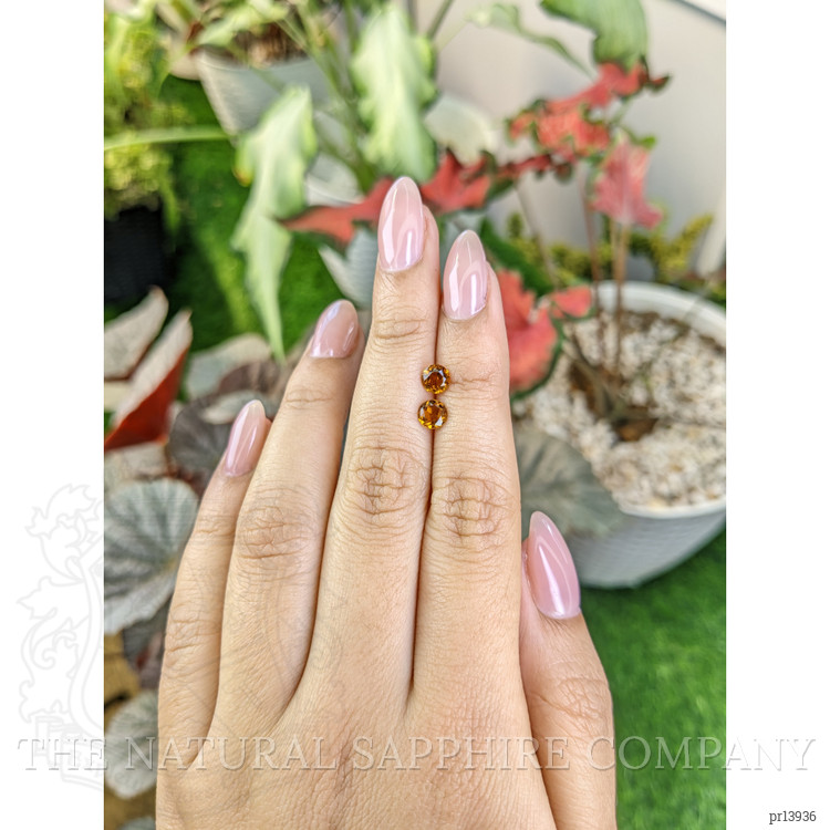 0.85 Ct.Tw. Orange Madeira Citrine Pair from Brazil
