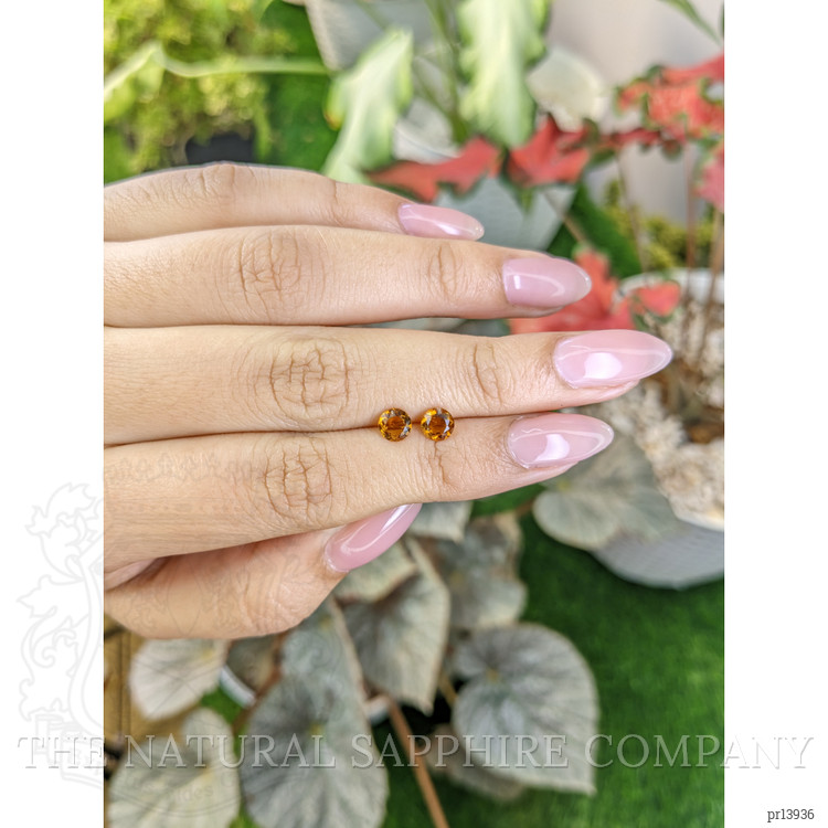 0.85 Ct.Tw. Orange Madeira Citrine Pair from Brazil