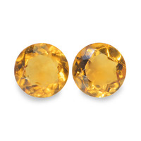 0.82 Ct.Tw. Round Madeira Citrine Pair