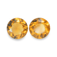 0.82 Ct.Tw. Round Madeira Citrine Pair