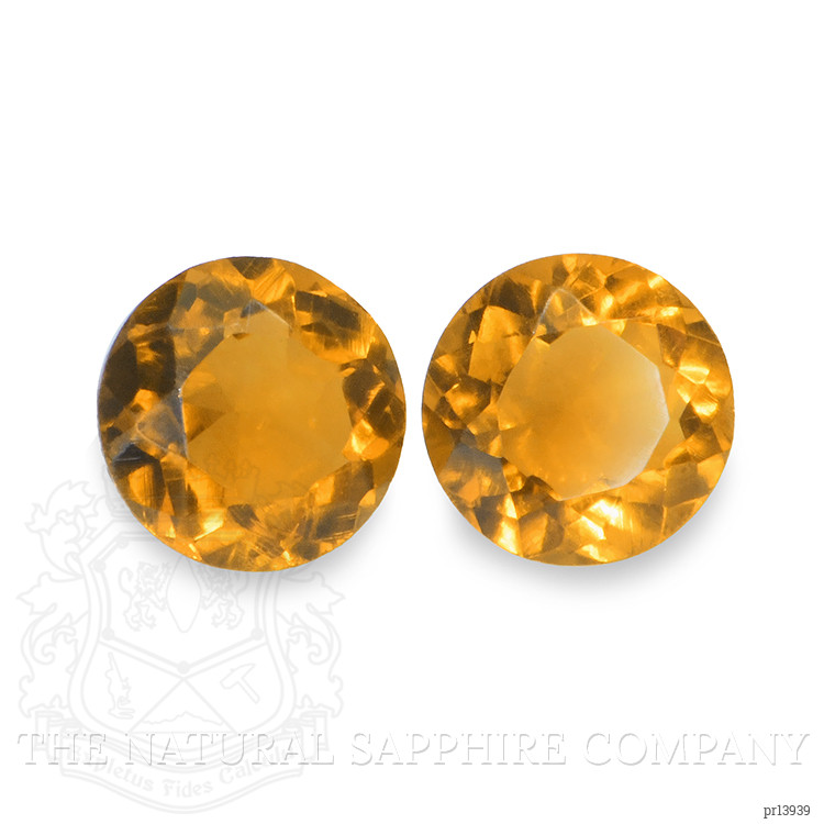 0.84 Ct.Tw. Orange Madeira Citrine Pair from Brazil