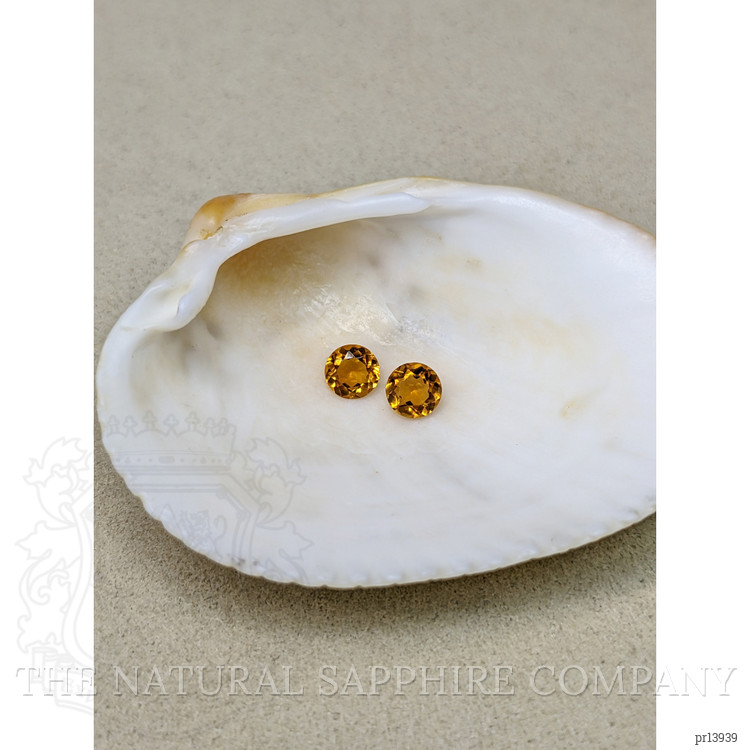 0.84 Ct.Tw. Orange Madeira Citrine Pair from Brazil