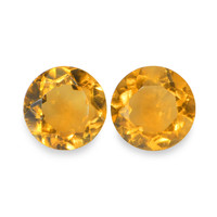 0.81 Ct.Tw. Round Madeira Citrine Pair