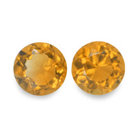 0.96 Ct.Tw. Round Madeira Citrine Pair