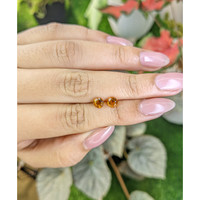 0.96&nbsp;Ct.Tw.Total Carat Weight Yellowish Orange Madeira Citrine Pair from Brazil Life Style