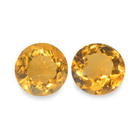 0.91 Ct.Tw. Round Madeira Citrine Pair