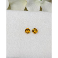 0.91&nbsp;Ct.Tw.Total Carat Weight Orangish Yellow Madeira Citrine Pair from Brazil Life Style