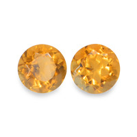 0.93 Ct.Tw. Round Madeira Citrine Pair