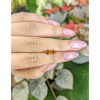 0.93 Ct.Tw.Total Carat Weight Yellowish Orange Madeira Citrine Pair from Brazil Life Style