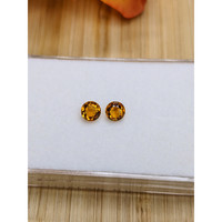 0.86 Ct.Tw.Total Carat Weight Orange Madeira Citrine Pair from Brazil Life Style