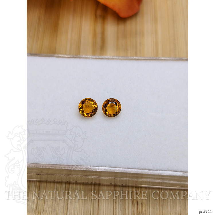 0.86 Ct.Tw. Orange Madeira Citrine Pair from Brazil