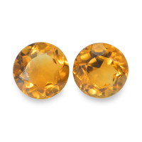0.84 Ct.Tw. Round Madeira Citrine Pair