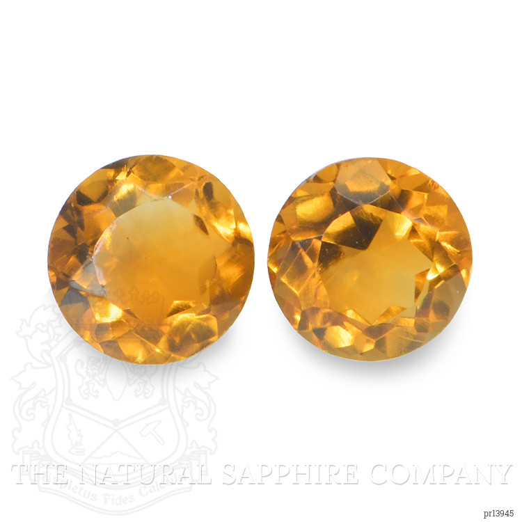 0.84 Ct.Tw. Orange Madeira Citrine Pair from Brazil